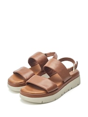 Moda in Pelle Netty Two Part Platform Leather Sandal - Image 2 of 4