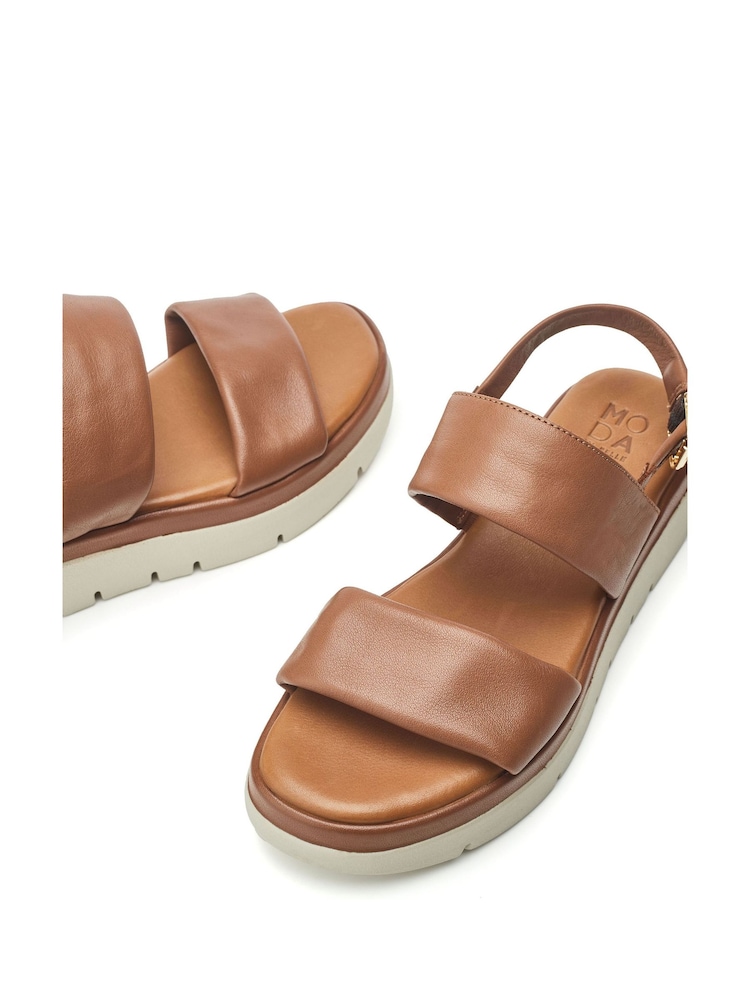 Moda in Pelle Netty Two Part Platform Leather Sandal - Image 4 of 4 Moda in Pelle Netty Two Part Platform Leather Sandal - Image 4 of 4