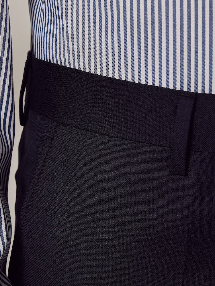Hawes & Curtis – Slim-Fit-Anzughose aus blauem Twill - Bild 2 von 4