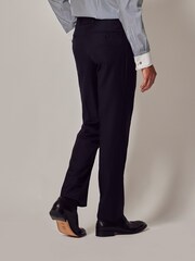 Hawes & Curtis – Slim-Fit-Anzughose aus blauem Twill - Bild 4 von 4