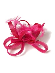 Aela Pink Satin Fuschia Facinator - Bild 1 von 2