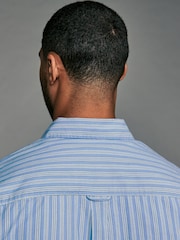 Blue Soft Touch 100% Cotton Long Sleeves Stripe Shirt - Image 5 of 8
