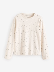 Ecru Cream Tree 100% Cotton Long Sleeve Pyjamas - Image 8 of 11