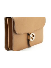 Gucci Beige Calf Leather Dollar Brown Shoulder Bag - Image 3 of 6