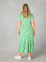 Live Unlimited – Jersey-Wickelkleid mit Blumenmuster, Curve - Bild 5 von 7