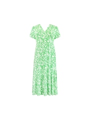 Live Unlimited – Jersey-Wickelkleid mit Blumenmuster, Curve - Bild 6 von 7