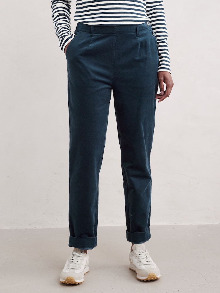Seasalt Cornwall Blue Navy Crackington Trousers - Image 1 of 5