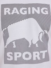 Raging Bull Sport Block Bull Graphic White T-Shirt - Image 5 of 6