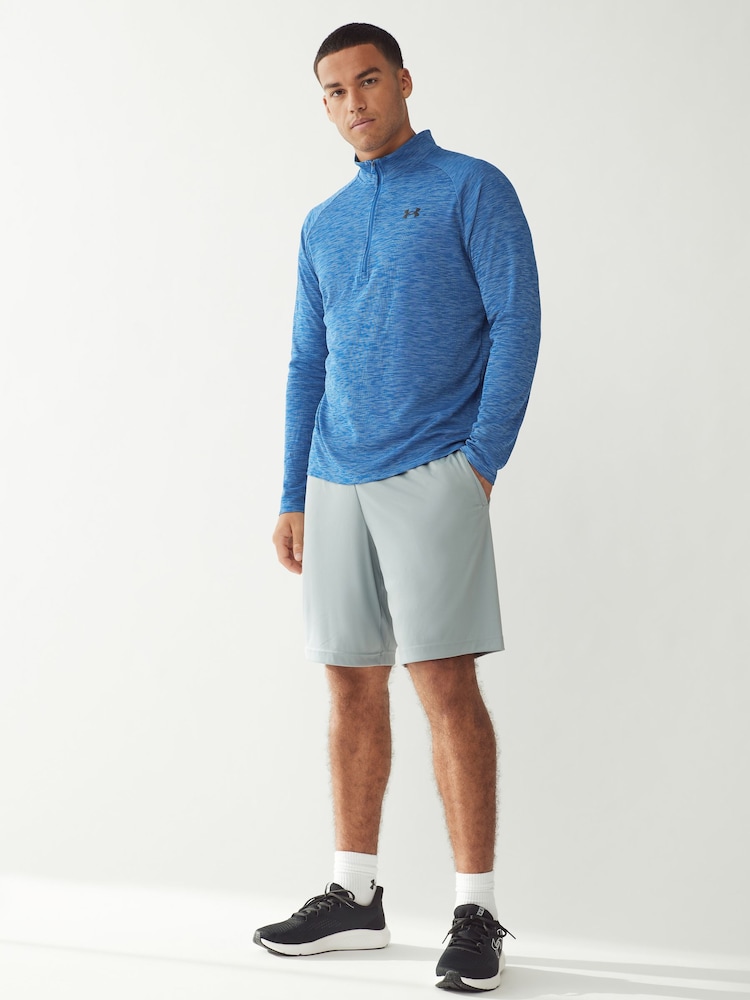 Under Armour Blue Blue Tech Textured 1/2 Zip Sweatshirt - Image 2 of 8