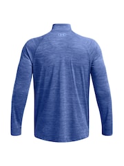 Under Armour Blue Blue Tech Textured 1/2 Zip Sweatshirt - Image 8 of 8