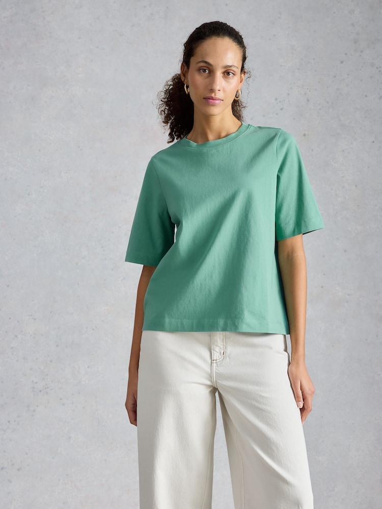White Stuff Green Khloe T-Shirt - Image 1 of 6 White Stuff Green Khloe T-Shirt - Image 1 of 6