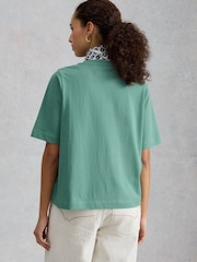 White Stuff Green Khloe T-Shirt - Image 2 of 6