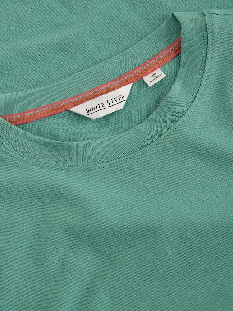 White Stuff Green Khloe T-Shirt - Image 6 of 6 White Stuff Green Khloe T-Shirt - Image 6 of 6