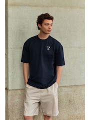Stone Relaxed Poplin Chino 100% Cotton Shorts - Image 1 of 7