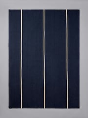 The Set Blue Stripe Flatweave Wool Rug - Image 3 of 3