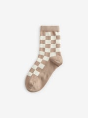 Neutral Bears Print Rich Socks 5 Pack - Image 3 of 6