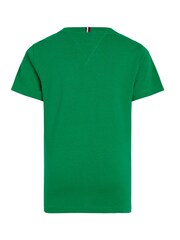 Tommy Hilfiger Green Essential 100% Cotton T-Shirt - Image 5 of 6