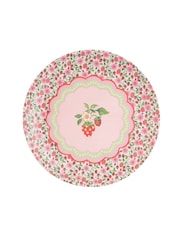Cath Kidston Green Strawberry Melamine Picnic Dinner Plates Set Of 4 - Image 4 of 5
