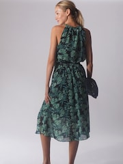 Religion Green Halterneck Destiny Midi Dress In Beautiful Prints - Image 2 of 5
