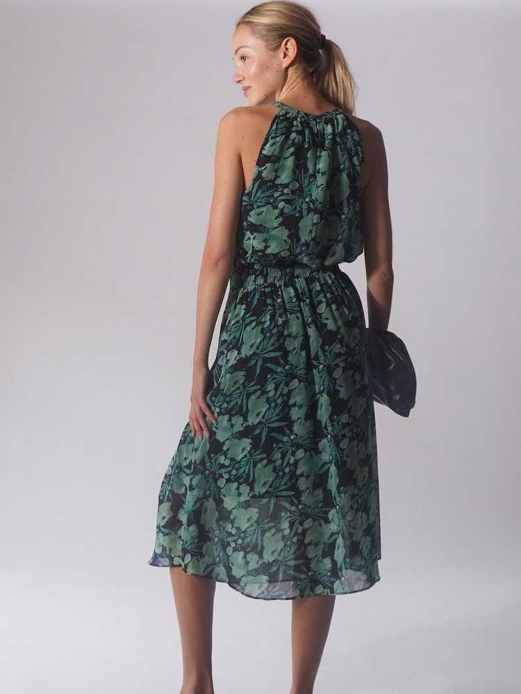Religion Green Halterneck Destiny Midi Dress In Beautiful Prints - Image 2 of 5