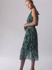 Religion Green Halterneck Destiny Midi Dress In Beautiful Prints - Image 5 of 5