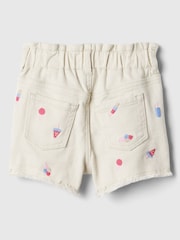 Gap Nude Paperbag Mom Jeans Shorts - Image 2 of 3