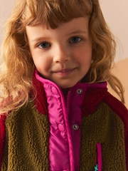 Multi Colourblock Borg Fleece Jacket (3-16yrs) - Image 4 of 4