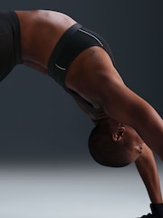 Nike Black Swoosh Medium Support Sports Bra - Image 5 of 6