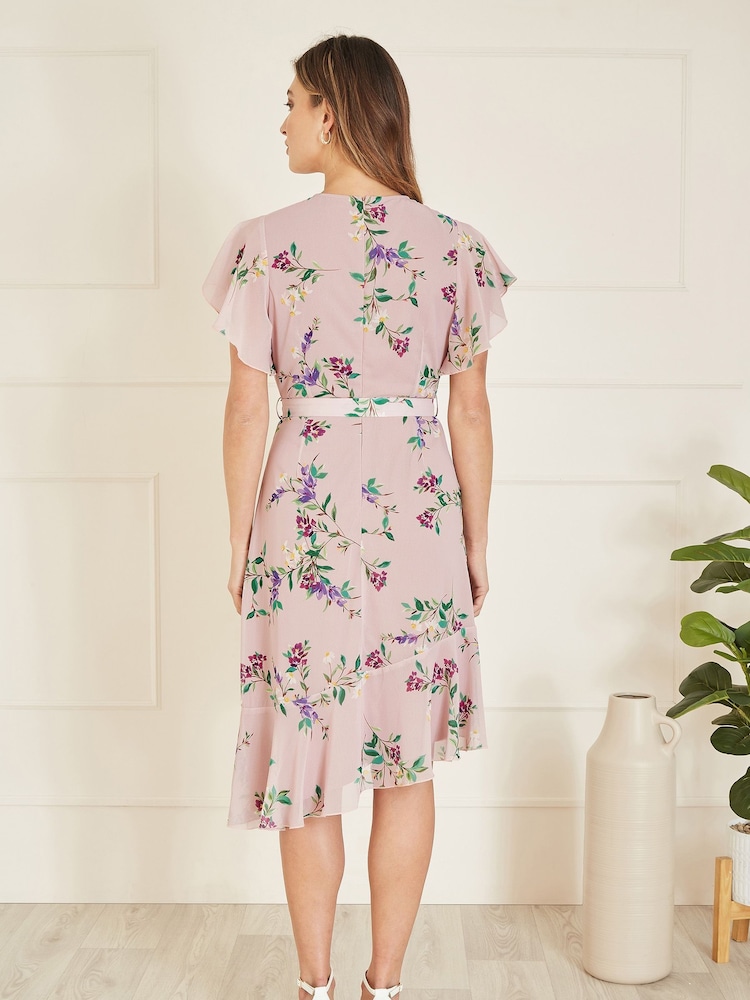 Yumi Wickel-Midikleid mit Rüschendetails und passendem Gürtel - Bild 2 von 4