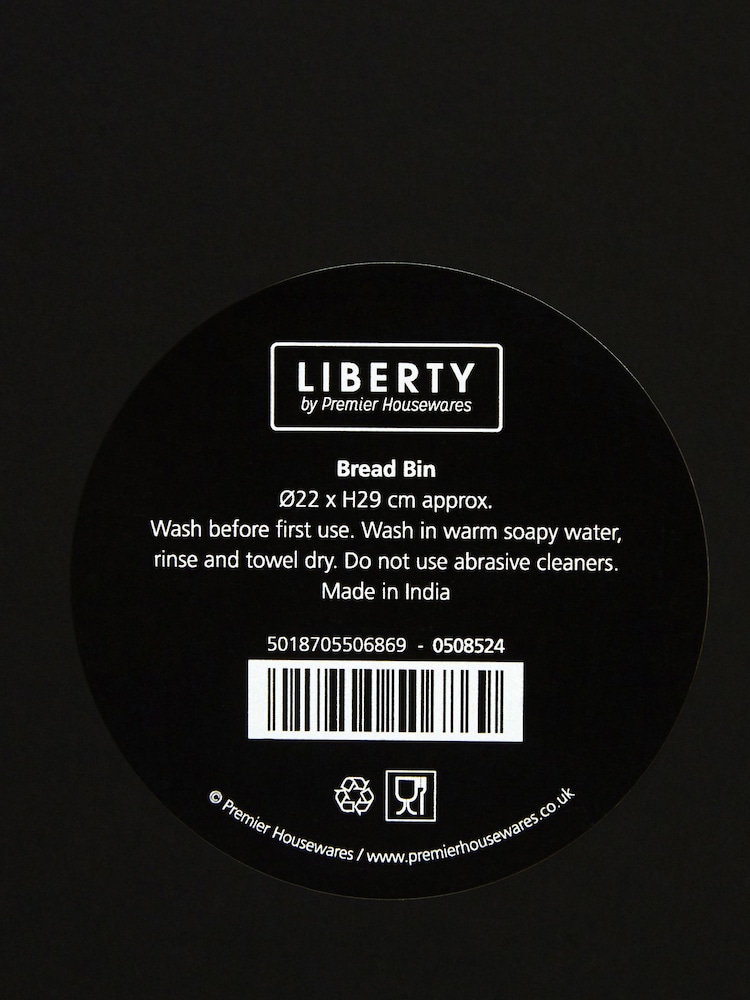 Maison by Premier Black Enamel Bread Bin - Image 6 of 6