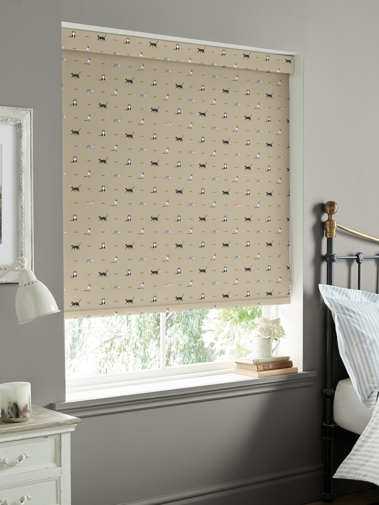 Sophie Allport Natural Purrfect Made to Measure Roller Blinds - Image 2 of 6