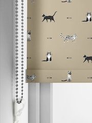 Sophie Allport Natural Purrfect Made to Measure Roller Blinds - Image 3 of 6