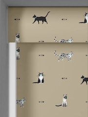 Sophie Allport Natural Purrfect Made to Measure Roller Blinds - Image 5 of 6