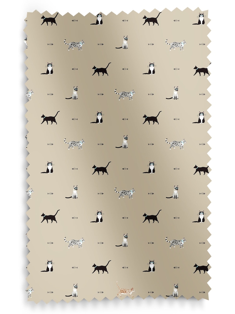Sophie Allport Natural Purrfect Made to Measure Roller Blinds - Image 6 of 6