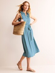 Boden Green Petite Laura Sleeveless Shirt Dress - Image 1 of 5