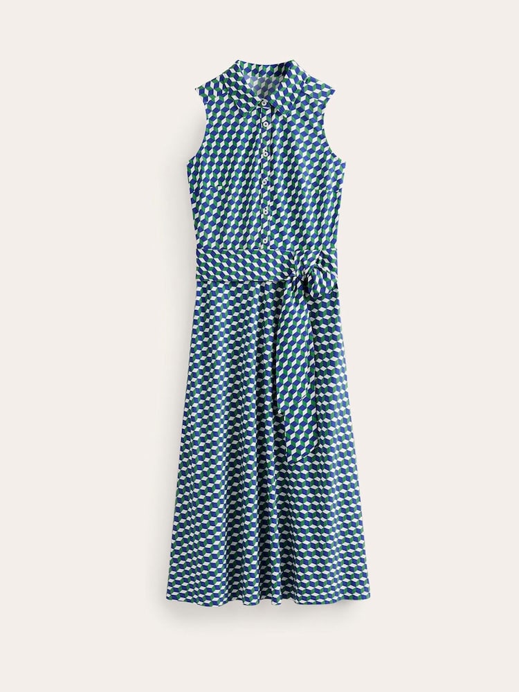 Boden Green Petite Laura Sleeveless Shirt Dress - Image 5 of 5