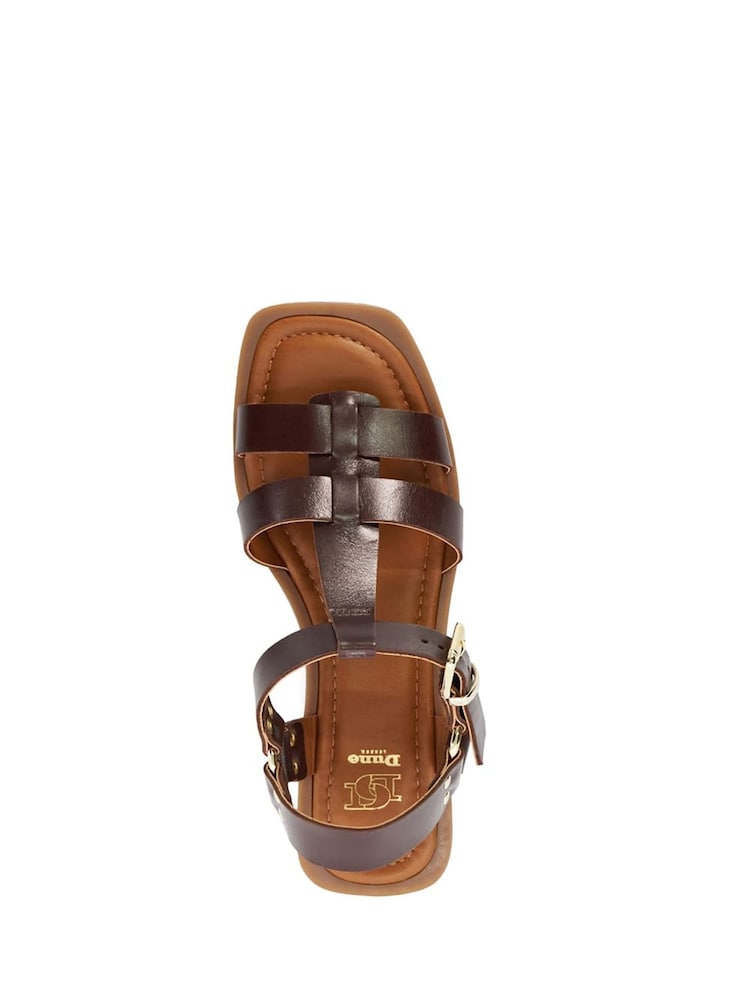 Dune London Brown Loto Moto Sandals - Image 6 of 6