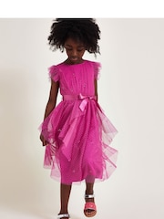 Monsoon Pink Stacie Waterfall Dress - Image 1 of 4