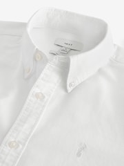 Blanc - Manches longues Oxford 100% Chemises en coton 2 Lot - Image 7 de 9