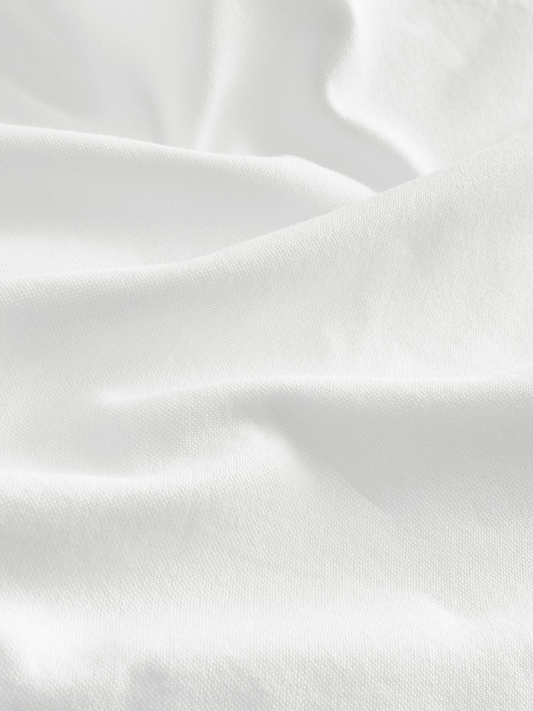 Blanc - Manches longues Oxford 100% Chemises en coton 2 Lot - Image 9 de 9