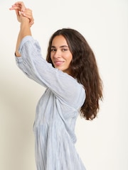 Brakeburn Erica gestreiftes Maxikleid aus 100 % Baumwolle - Bild 5 von 5