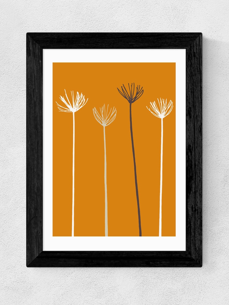 East End Prints Black Allium Framed Art Print - Image 1 of 3
