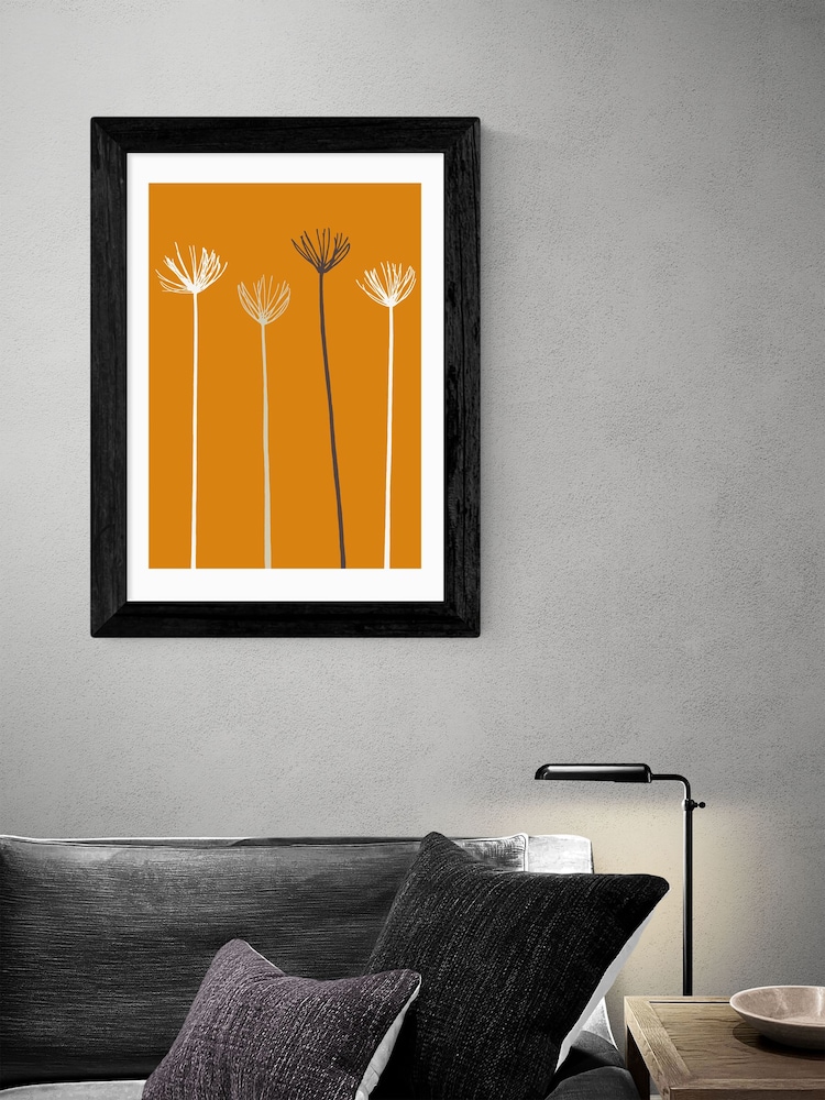 East End Prints Black Allium Framed Art Print - Image 2 of 3