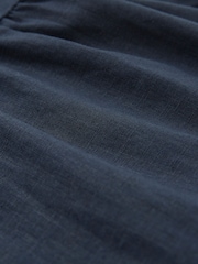 Celtic & Co. Blue Linen Tiered Midi Dresses - Image 7 of 7