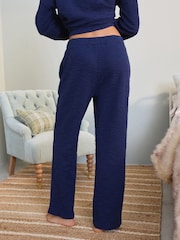 Laura Ashley Navy Wide Leg Trousers - Image 4 of 8