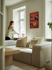 Paper Collective Red First Date Framed Wall Art Print in Dark Oak Frame - Image 4 of 4