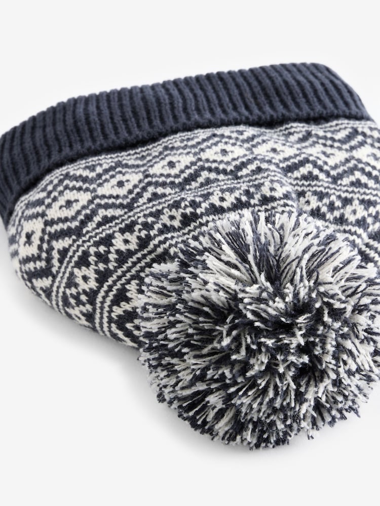 Marineblau/Norwegermuster - Set aus Mütze, Schal und Handschuhen (3–16 J.) - Bild 2 von 3 Marineblau/Norwegermuster - Set aus Mütze, Schal und Handschuhen (3–16 J.) - Bild 2 von 3