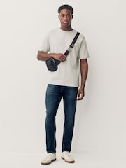 Blue Vintage Slim Fit Authentic Stretch Denim Jeans - Image 1 of 11