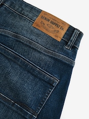 Blue Vintage Slim Fit Authentic Stretch Denim Jeans - Image 10 of 11