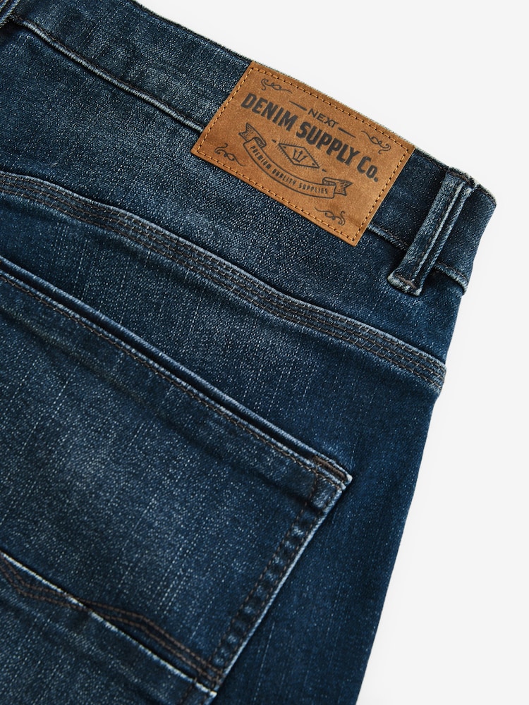 Blue Vintage Slim Fit Authentic Stretch Denim Jeans - Image 10 of 11